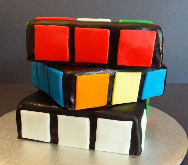 Rubik's Cube Cakes